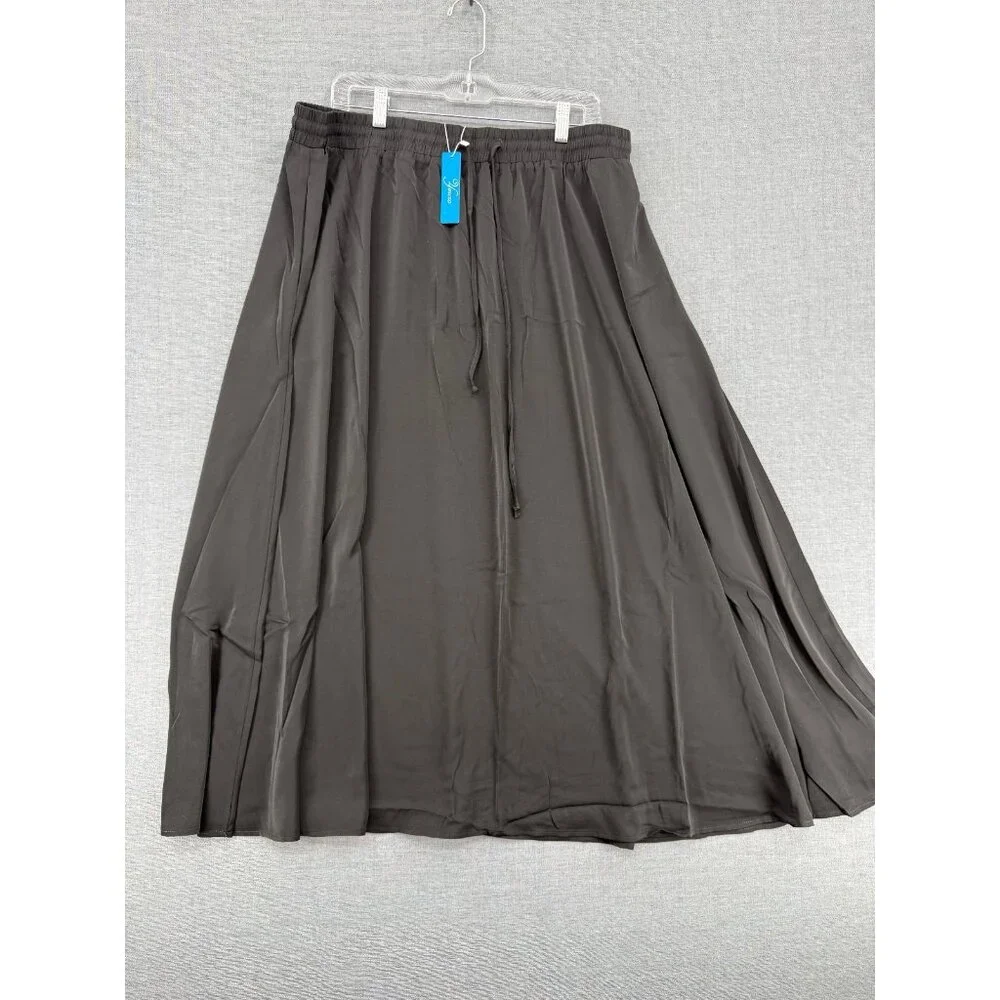Yincro Skirt Womens 2XL Black NWT - Picture 7 of 8